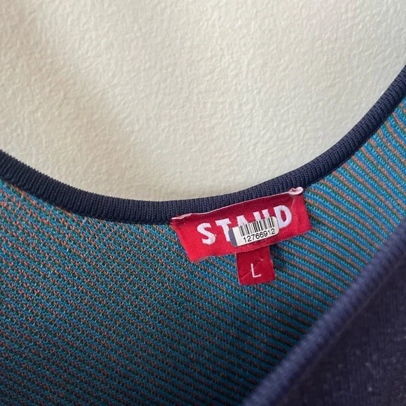 STAUD Colorblock Midi Dress - Multicolor - Picture 5 of 8